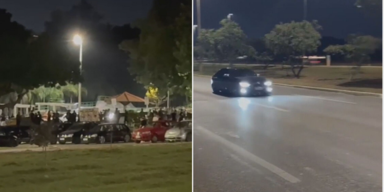 Jovens são presos após PM flagrar racha em Brasília; veja VÍDEO