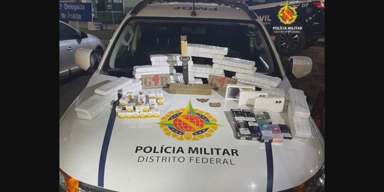 Carga de drogas e contrabando avaliada em R$ 100 mil é apreendida no DF